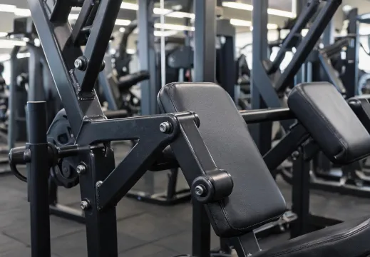 Plate loaded press detail