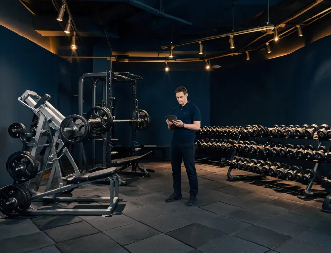 Commercial strength training floor